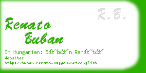 renato buban business card